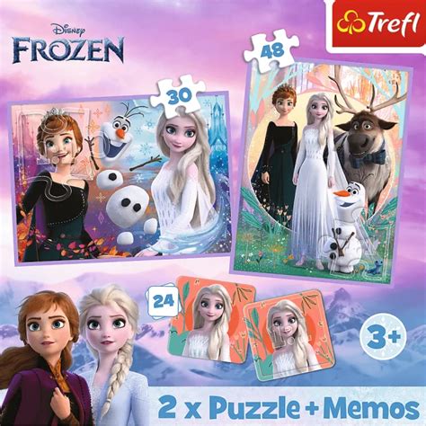 TREFL Sada 3v1 Ledové království 2 2x puzzle pexeso Puzzle puzzle cz