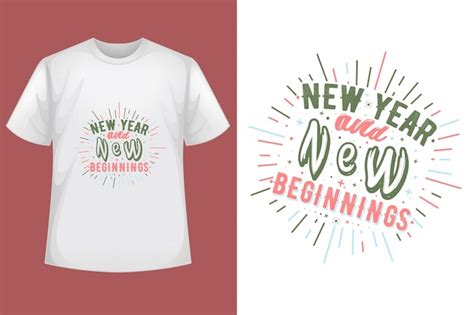 Premium Vector New Year T Shirt Design Happy New Year