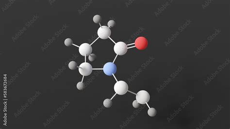 Polyvinylpyrrolidone Molecule Molecular Structure Polyvidone Ball