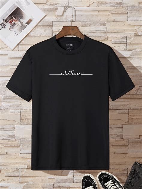 Men Letter Graphic Tee