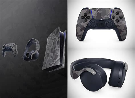 Sony Playstation Gray Camouflage Collection Unveiled Includes Pulse