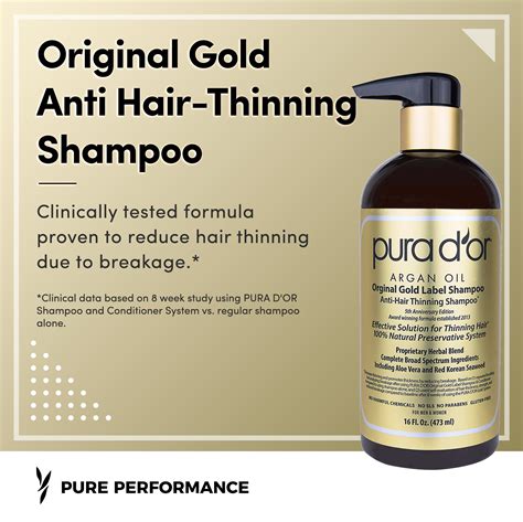 Galleon Pura Dor Original Gold Label Anti Thinning Shampoo