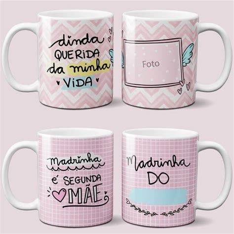 Estampas Canecas Madrinha Padrinho Dindo Dinda Png Elo