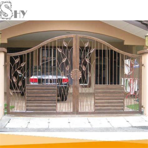 Latest Cheap Indian House Wrought Iron Steel Main Gate Designs For Homegate House Main Gates