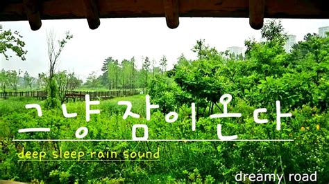 숙면을 위한 공원에 내리는 자장가 빗소리 Asmr Quiet Park Rain Sound 깊은 수면 불면증에 좋은 빗소리