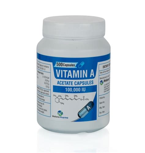 Vitamin A Capsules Iu Manufacturer Supplier India