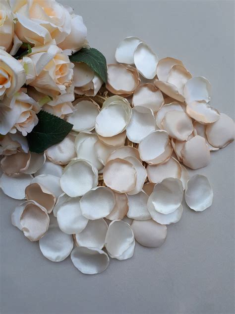 Champagne Rose Petals Ivory Rose Petals Wedding Decoration Flower Girl