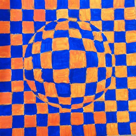 Walker Middle Magnet School Art: Op Art Paintings