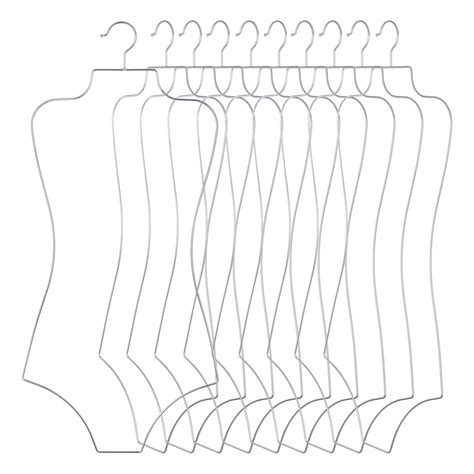 Snapklik 10 Pcs Lingerie Hangers Body Shape Bathing Suit Hangers Metal Swimwear Display
