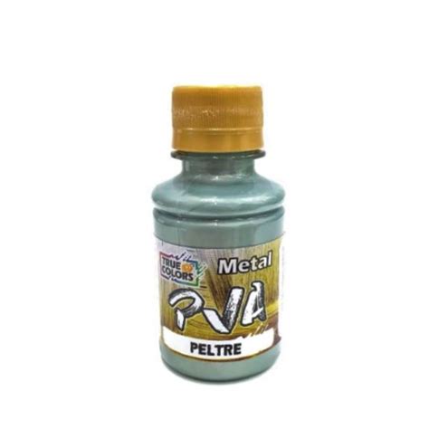 True Colors Tinta Pva Fosca Cores Metal 100ml Peltre Vitrine Da Madeira