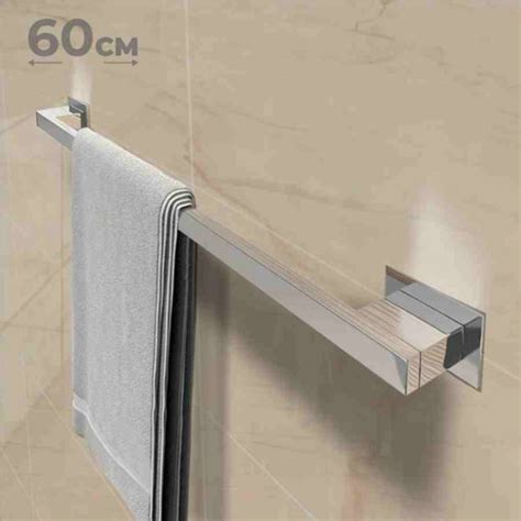 Porta Toalha De Banheiro 60cm Aço Inox 304 r t60 Leroy Merlin