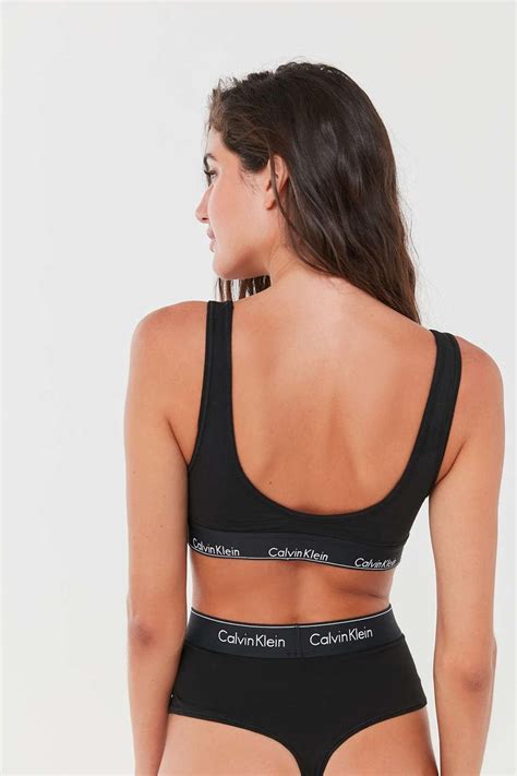 Calvin Klein Calvin Klein Modern Cotton High Waisted Thong In Black Lyst