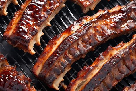 Premium Photo | Barbecue Baby Back Ribs Generative Ai