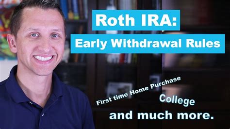 Roth Ira Early Withdrawal Rules Youtube