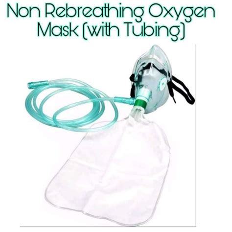 Oxygen Non Rebreathing Mask Adult With Tubing Shopee Philippines