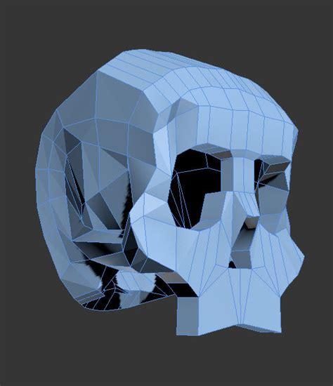 Low Poly Skull by GameDevDev on DeviantArt