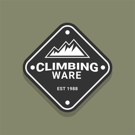 Premium Vector Emblem Mountain Hike Logo Template