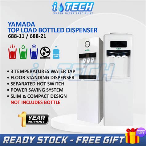 Yamada Hot Normal Cold Top Load Floor Standing Bottled Type Water