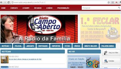 Olho Aberto Paran Laranjeiras Do Sul Radio Campo Aberto A Radio Da