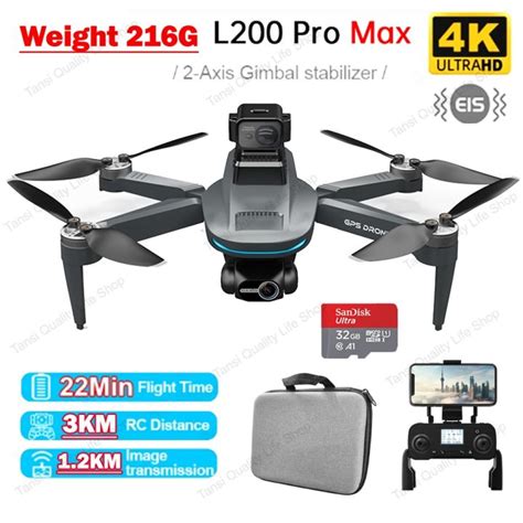 2024 New LYZRC L200 Pro Max 3KM Distance GPS Professional Drone 4K 2