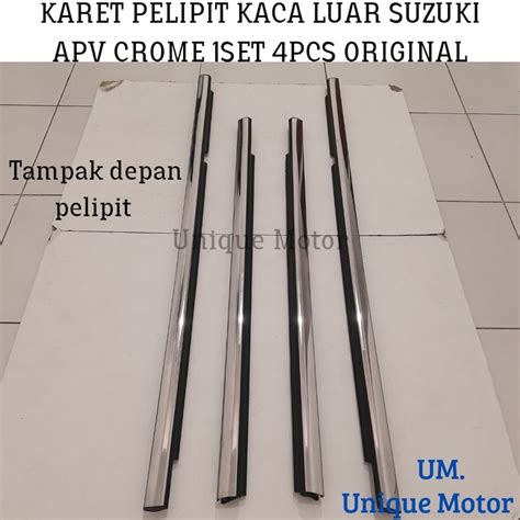 Jual Karet Pelipit Kaca Luar Suzuki Apv Chrome Set Pcs Original