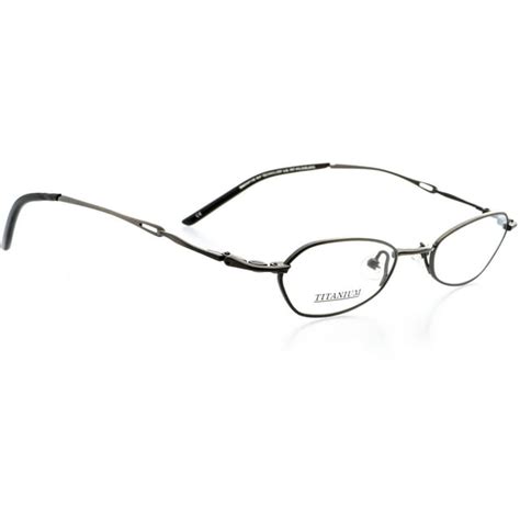 Optical Eyewear Oval Shape Titanium Full Rim Frame Prescription Eyeglasses Rx Black