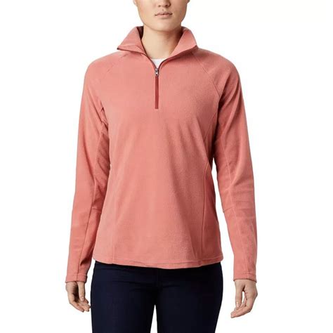 Columbia Womens Glacial™ Iv Half Zip Fleece Dark Coral