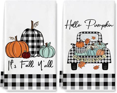 Amazon AnyDesign Hello Pumpkin Kitchen Towel It S Fall Y All Dish