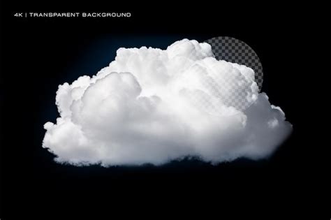 Premium PSD Realistic Cloud On Transparent Background