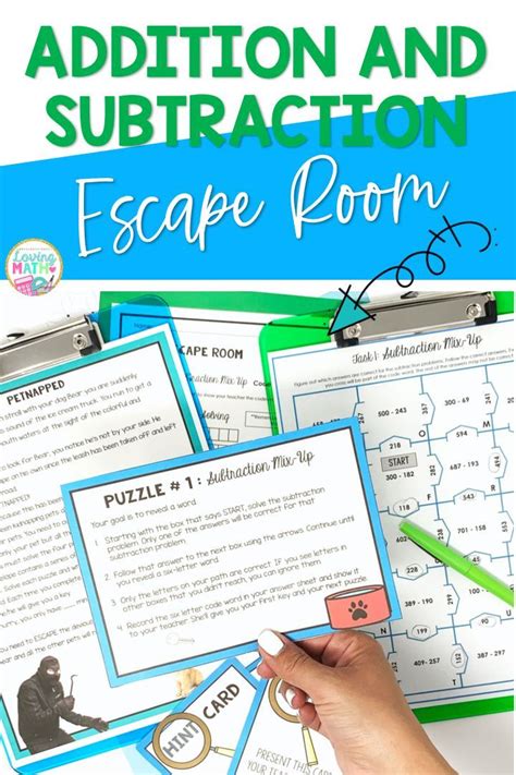 Addition And Subtraction Escape Room Addition And Subtraction Within