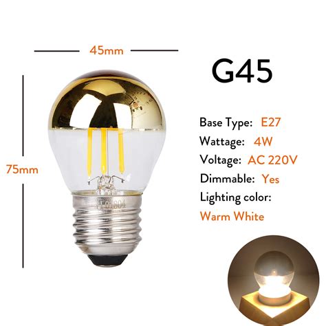 Ranpo Dimmable LED Edison Light Bulb E26 E27 E12 E14 4W 6W 8W 10W Decor