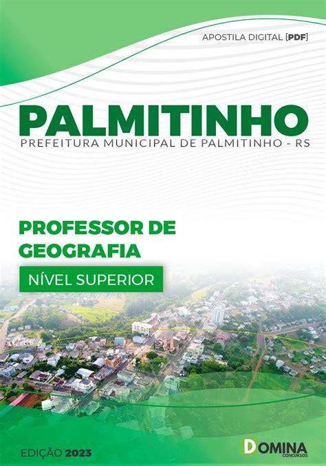 Apostila Pref Palmitinho Rs Professor Geografia