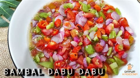 Cara Membuat Sambal Dabu Dabu Seger Banget Youtube