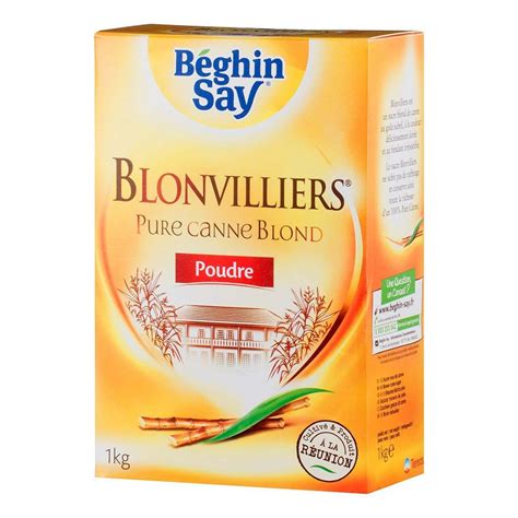 BEGHIN SAY SUCRE ROUX EN POUDRE BLONVILLIERS 1kg Sucre Et