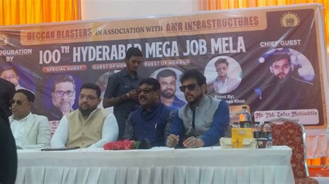 100th MEGA JOB MELA IN HYDERABAD Mega Job Mela In Hyderabad By