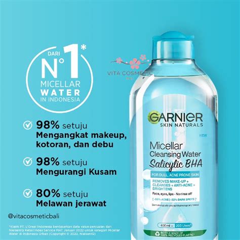 Jual Garnier Micellar Biru Cleansing Water Salicylic Blue Skin Care