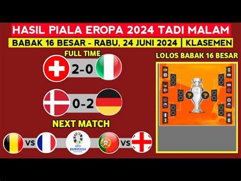 Hasil Piala Eropa 2024 Swiss Vs Italia Hasil Euro 2020 Tadi Malam