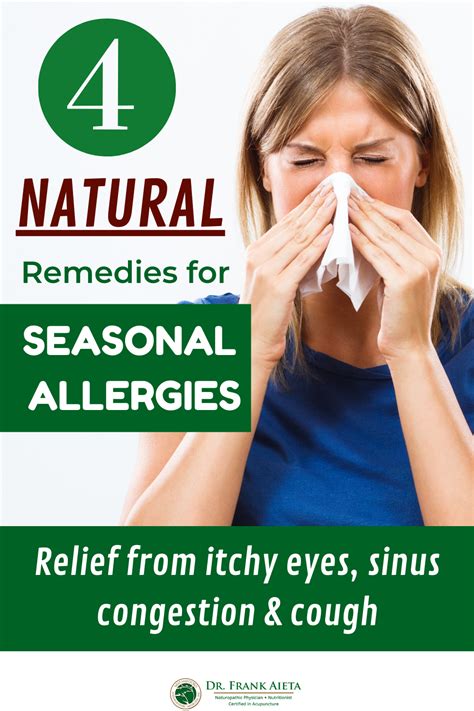 Natural Remedies For Seasonal Allergies Seasonal Allergies Natural