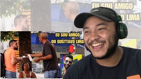 REACT SAÍNDO SEM PAGAR MOSTRANDO MINHA FOTO GUSTTAVO LIMA MANDE