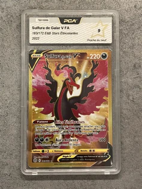 Carte Pok Mon Pca Fa Sulfura De Galar Gold Eb Stars