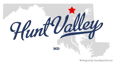 Map of Hunt Valley, MD, Maryland