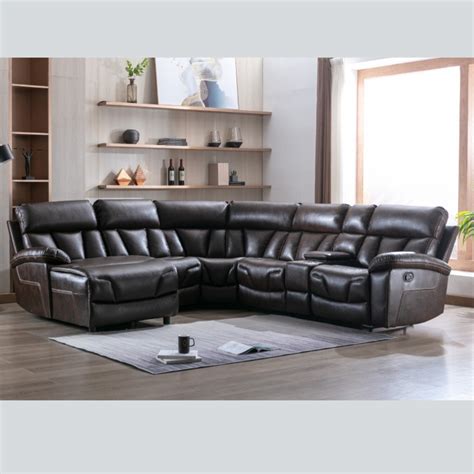 Modular Leather Reclining Sectional MA-99931