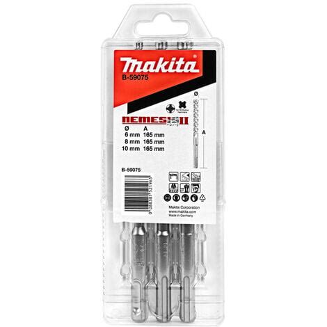 Set Di 3 Punte MAKITA SDS Plus Nemesis II B 59075