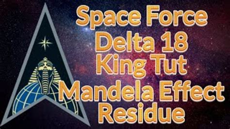 Asqe20 King Tut Mandela Effect Residue On Space Force Delta 18 Emblem