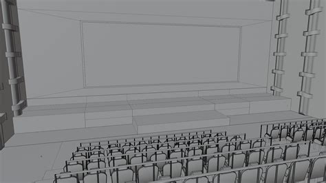 3D Model Movie Theater Interior - TurboSquid 2159605