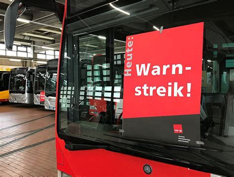 Warnstreiks sorgen für Ausfälle bei Bussen und Bahnen