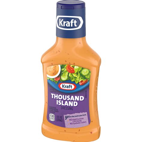 Kraft Thousand Island Salad Dressing 8 Fl Oz Bottle