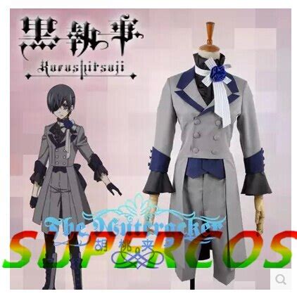 Env O Gratis Black Butler Ciel Phantomhive Grey Conjunto Completo