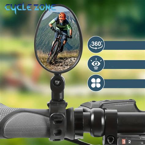 Bicycle Rearview Mirror 360 Rotate Adjustable Bike Rear View Mirror