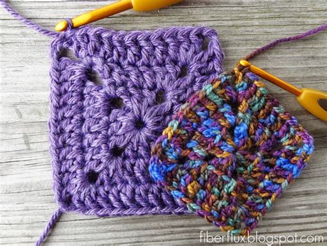 Fiber Flux How To Crochet A Solid Granny Square